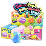 Fidget popping ball – Klem eller pop. Sælges assorteret. Pris pr. stk.