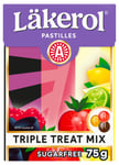 Läkerol Big Pack Triple Treat Mix, 75 g