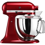 KitchenAid Artisan 5KSM175PSECA stativblandare - Röd - 4,8 L skål i rostfritt stål - 300 W