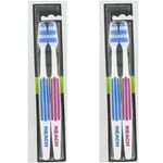 REACH Essential Care Interdental Medium Toothbrush, Duo 2 count (Pack of 2) 