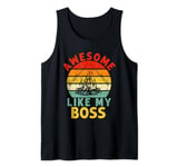 Awesome Like My Boss Backyard Camping Trips Funny S'mores Tank Top