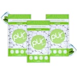 PUR Gum | Sugar Free Chewing Gum | Made with Xylitol | Vegan, Aspartame Free, Gluten Free and Keto Friendly | Natural Coolmint Flavoured Gum, 55-Piece (Pack of 3)