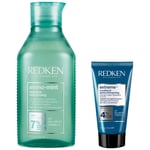 Redken Amino Mint Scalp Cleansing for Greasy Hair Shampoo and Extreme Conditioner Bundle
