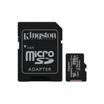 Kingston Technology Carte micSDXC Canvas Select Plus 100R A1 C10 de 256 Go + ADP - Neuf