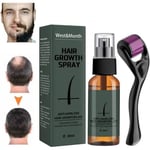 Skägghåråterväxt kit för män, Hair Growth Beard growth activator serum, Roller för -AFTER-SHAMPOO