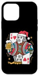 Coque pour iPhone 12 mini King Of Hearts With Beer Jeu de cartes vintage pour amateur de bière