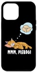 iPhone 12 Pro Max Cat dreaming about Pierogi Polska Polish Food Mmm Pierogi Case