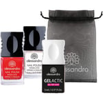 Alessandro Naglar Nagellack Galaktisk uppsättning Nagellack Relax Your Mind Shimmer 5 ml + Nagellack 112 Classic Red 5 ml + Gelactic Top Coat 5 ml 1 Stk. (118,00 kr / 1 st.)