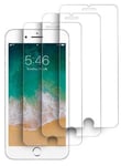 3-pakke Haweel herdet glass skjermbeskytter til iPhone 6/7/8 Plus.