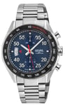 Gevril Mens Ascari Chronograph 48311B Swiss Automatic Sellita SW500 Watch - Silver - One Size