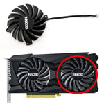 CF-12910S 85MM 4PIN DC 12V 0.35A RTX3060Ti RTX3070 GPU Ventilateur Pour Inno3D GEFORCE RTX 3050 3060Ti 3070 TWIN X2 OC foulant Ventilateur De Carte - Type 1PCS #B