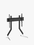 AVF QB600S Replacement TV Stand with Bracket for TVs from 55” to 100”, Black/Silver