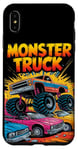 iPhone XS Max Monster Truck Crushing Cars Art for Monster Truck Lovers Case