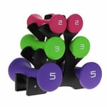 20LBS 20/30kg Hand Dumbbell Set With Stand Free Weights Training Gym Exercise UK