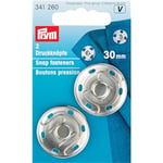 Prym tryckknappar 30 mm Silverfärgad