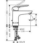 Mitigeur lavabo Hansgrohe Logis 100 + nettoyant Briochin