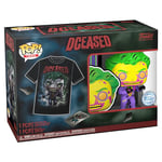 Funko Pop! & Tee: DC - Joker CC - Extra Large - (XL) - DC Comics - T-Shirt - Clothes With Collectable Vinyl Figure - Gift Idea - Toys and Short Sleeve Top for Adults Unisex Men and Women