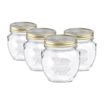 Quattro Stagioni Glass Preserving Jars 500ml Clear Pack of 4