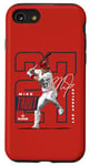 Coque pour iPhone SE (2020) / 7 / 8 Mike Trout | Joueurs MLB de baseball de Los Angeles | MLBTRO4004