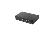 StarTech.com 4 Port DisplayPort KVM Switch, 4K 60Hz, Single Display, Dual Port UHD DP 1.2 USB KVM Switch with Integrated USB 2.0 Hub and Audio, Dell, HP, Apple, Lenovo, TAA Compliant - Keyboard/Video/Mouse Switch (SV431DPUA2) - KVM / audio-switch - 4 port