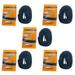 700c Continental Inner Tubes Tour 28 700 x 32-47c with 42mm Presta Valves x 5