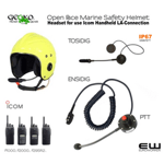 Gecko Headset for MK11 & MK10 Marine Helmet (Icom F29SR2, F2000, F1000)