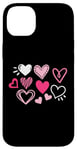 iPhone 14 Plus Cute Happy Valentines Day Cute Love Heart Pattern Women Kids Case