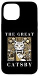 Coque pour iPhone 15 The Great Catsby, Funny Cat Design, Cat Lover, Film