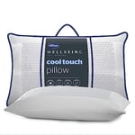 Silentnight Cool Touch Pillow - Cooling Pillow for Sleeping Cold Pillows Cool Gel Pillow Pad for Night Sweats Wellbeing Collection Cooling Pads, White