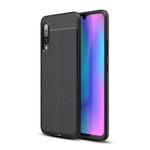 Samsung Galaxy A90 5G      Leather Texture Case    Black