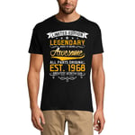 Homme Tee-Shirt Légendaire A Vieilli Pour Être Génial 1968 - Legendary Aged To Being Awesome 1968 - 56 Ans T-Shirt Graphique Idée Cadeau 56e Anniversaire Vintage Année 1968 Nouveauté