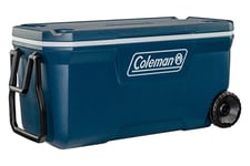 Coleman Xtreme Glacière avec Roues, contenance 90L, Isolation en Mousse PU de qualité, Garde Jusqu’à 5 Jours au Froid, glacière Mobile, Parfaite pour Le Camping, Les Festivals, la pêche