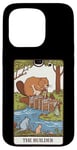 iPhone 15 Pro Fun Tarot Card The Builder Beaver Building Spiritual Reader Case