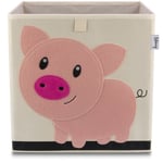 Boîte de rangement en tissu pour enfant "cochon", compatible Ikea Kallax Lifeney Fackelmann