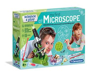 Clementoni- Science and Play Microscope: Real Magnification, Easy to Use, Educational Toy for Kids (8+ Years)