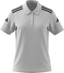 adidas Polo en Coton SQUADRA25 pour Femme Adulte, Taille 2XS, Blanc/Noir