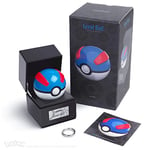 The Wand Company Original Poké Ball Authentic Replica - Realistic, Electronic, Die-Cast Poké Ball with Display Case Light Features – Officially Licensed by Pokémon (Great Ball)