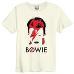 Amplified Unisex Adult Aladdin Sane David Bowie Vintage T-Shirt - S