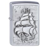 Zippo Lighter Pirate's Ship Emblem