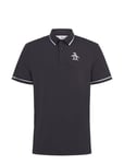 Original Penguin Golf Heritage Piped Polo With Over D Logo Svart