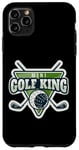 Coque pour iPhone 11 Pro Max Mini joueur amateur de golf King Lover pour homme et garçon