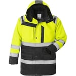 Fristads Høy synlighet vinterparkas cl 3 4042 PP Hi-Vis Gul / Svart 4XL