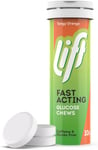 Lift | Fast-Acting Glucose Chewable Energy Tablets | Orange | 12 Pack of Tubes