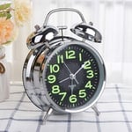 Super Loud Double Bell Alarm Clock with Night Light Bedside Home Decor UK