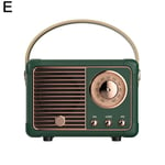 Retro hifi stereo bluetooth v5.0 kaiutin kannettava langaton vintage bluetooth musiikkisoitin täyden alueen radiokaiutin kaiutin i6s8