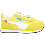 Puma Childrens Unisex Future Rider Spongebob Kids Yellow Trainers - Size UK 7 Infant