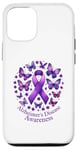 Coque pour iPhone 14 Porter Purple Alzheimer Sensibilisation Démence