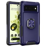 Navy Blue Pc + Tpu Phone Case -Yhteensopiva Google Pixel 6:N Kanssa