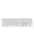 Apple Magic Keyboard with Touch ID and Numeric Keypad - Tangentbord - Ryska - Vit