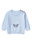 Benetton Baby Bunny Motif Jersey Jumper